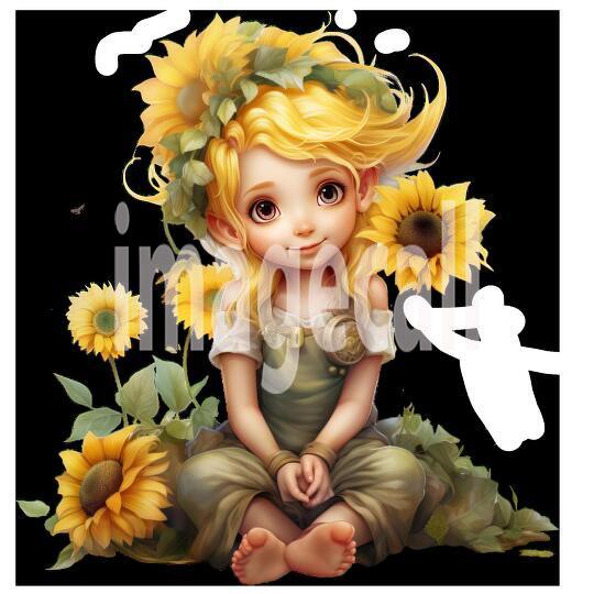 Clipart Sunflower Pixies (11)