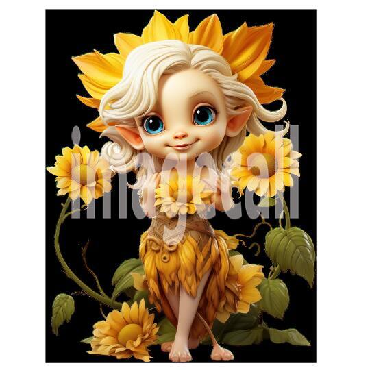 Clipart Sunflower Pixies (13)
