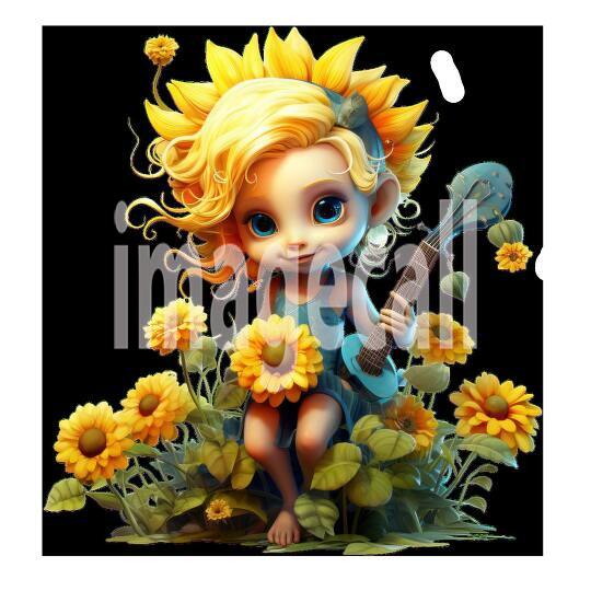 Clipart Sunflower Pixies (15)