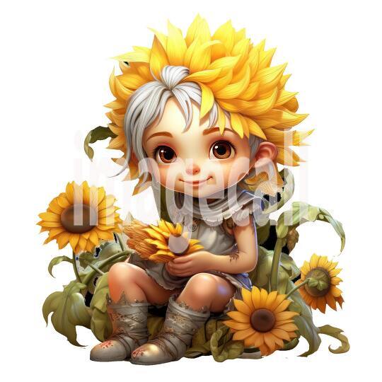 Clipart Sunflower Pixies (17)