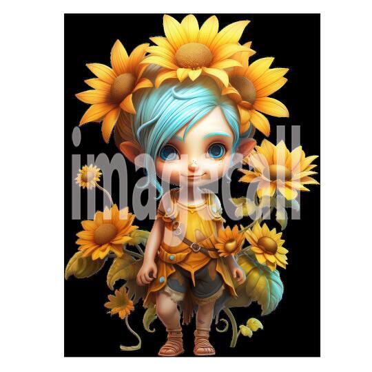 Clipart Sunflower Pixies (19)