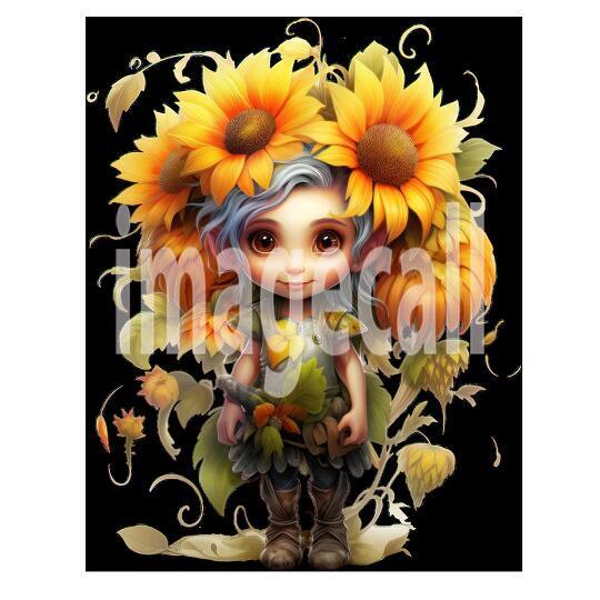 Clipart Sunflower Pixies (2)