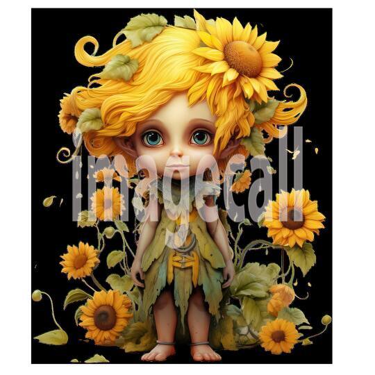 Clipart Sunflower Pixies (3)