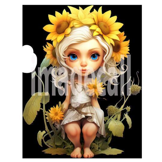 Clipart Sunflower Pixies (4)