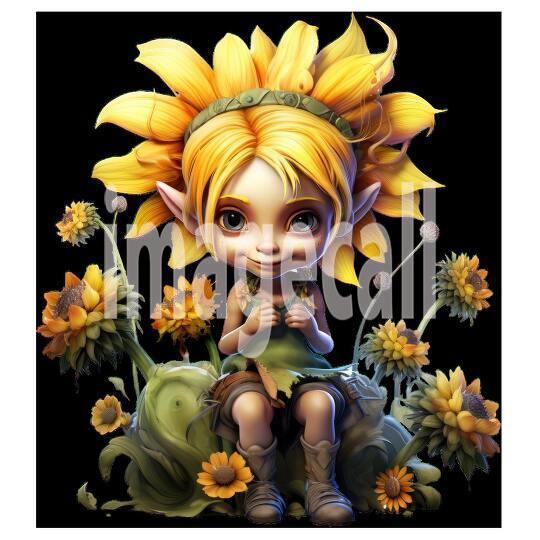 Clipart Sunflower Pixies (8)