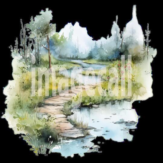 Clipart Swamp Trails 10 - 300dpi