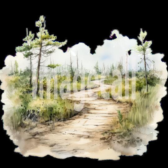 Clipart Swamp Trails 14 - 300dpi