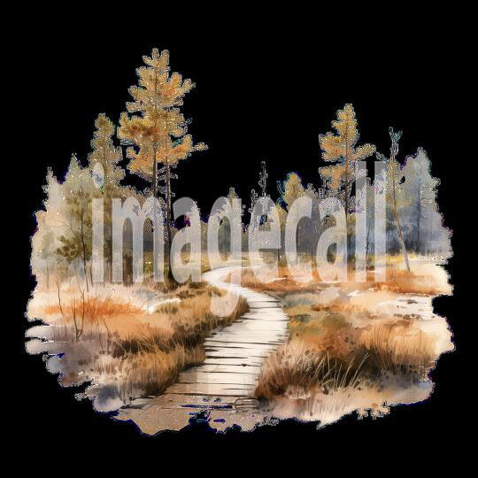 Clipart Swamp Trails 15 - 300dpi