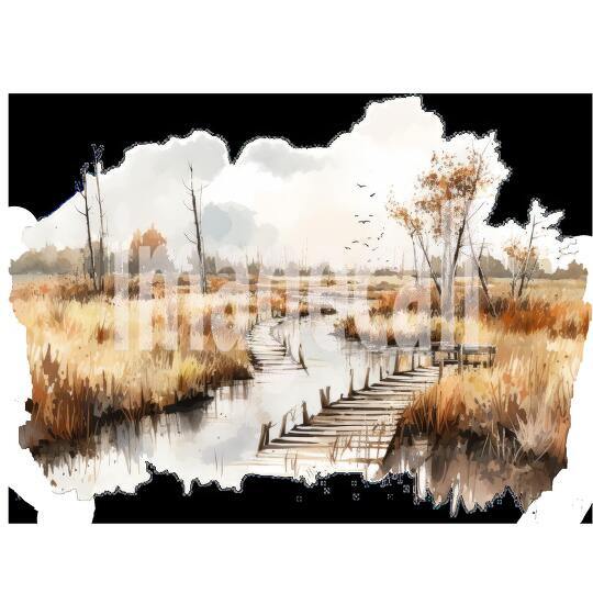 Clipart Swamp Trails 17 - 300dpi
