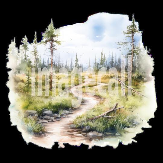 Clipart Swamp Trails 5 - 300dpi