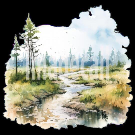 Clipart Swamp Trails 7 - 300dpi
