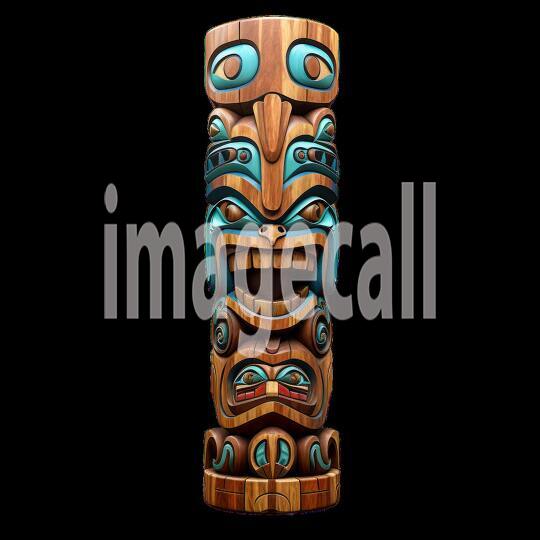 Clipart Totem Pole 11300dpi