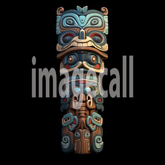 Clipart Totem Pole 1300dpi
