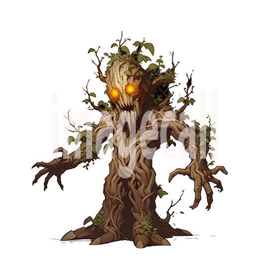 Clipart Tree Golem 15300dpi