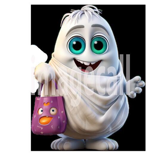 Clipart Trick or Treat Monsters 16300dpi