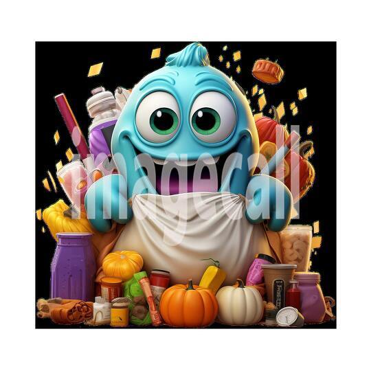 Clipart Trick or Treat Monsters 19300dpi