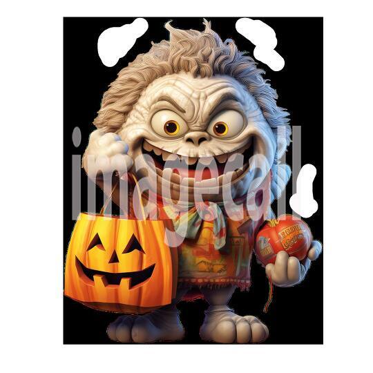 Clipart Trick or Treat Monsters 5300dpi