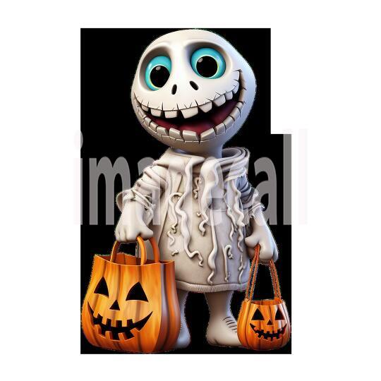 Clipart Trick or Treat Monsters 9300dpi