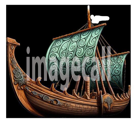 Clipart Viking Longboat (2)