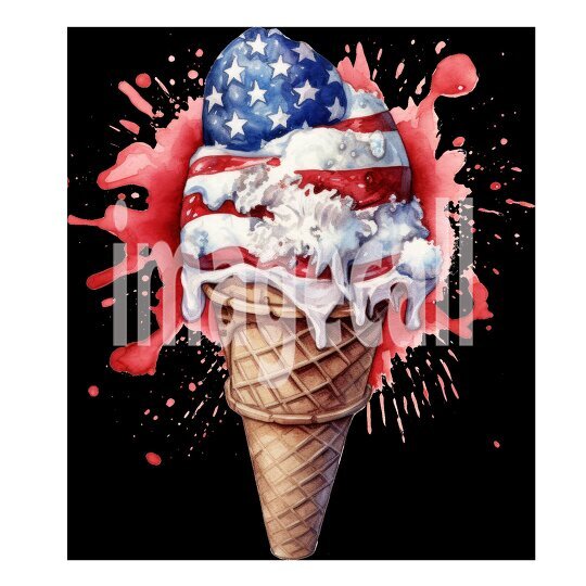 clipart watercolor 4th july (10)300dpi
