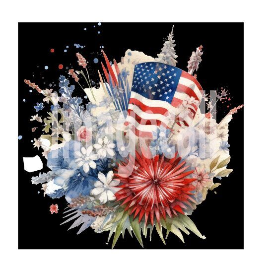 clipart watercolor 4th july (3)300dpi