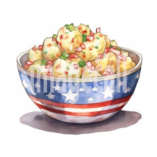 clipart watercolor 4th july (6)300dpi