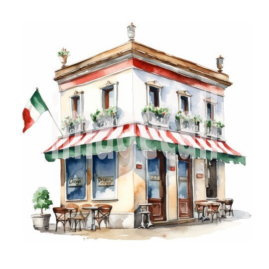 Clipart Watercolor Italy (10)300dpi