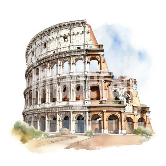 Clipart Watercolor Italy (11)300dpi