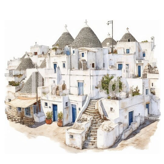 Clipart Watercolor Italy (20)300dpi