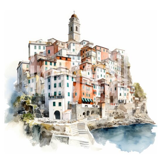 Clipart Watercolor Italy (7)300dpi