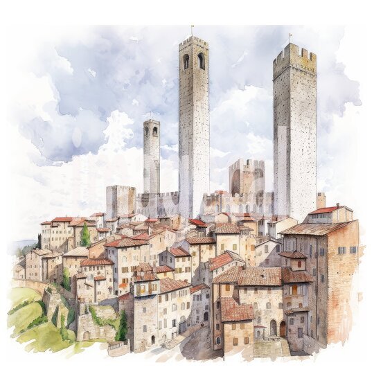 Clipart Watercolor Italy (9)300dpi