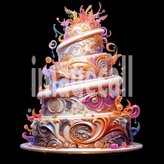 Clipart Wedding Cakes 10300dpi