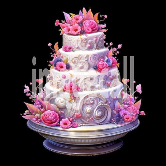 Clipart Wedding Cakes 13300dpi
