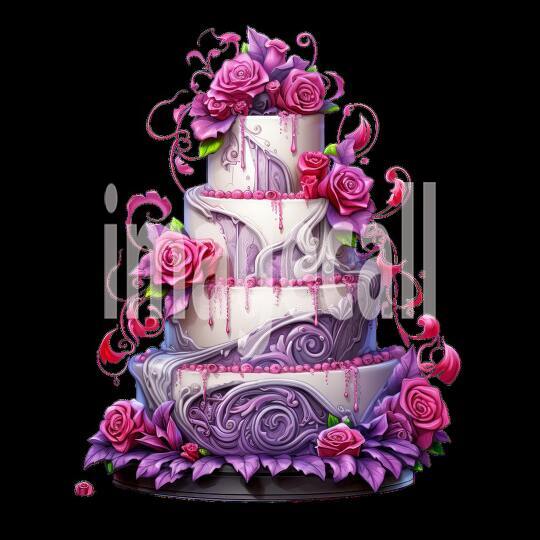 Clipart Wedding Cakes 3300dpi