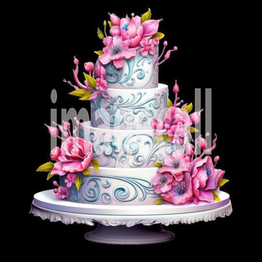 Clipart Wedding Cakes 4300dpi