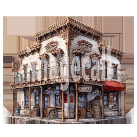 Clipart Wild West Bar (2)300dpi