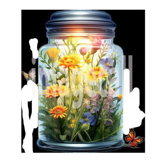 Clipart Windflower Jars 10300dpi