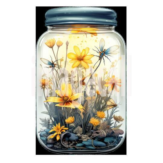 Clipart Windflower Jars 1300dpi