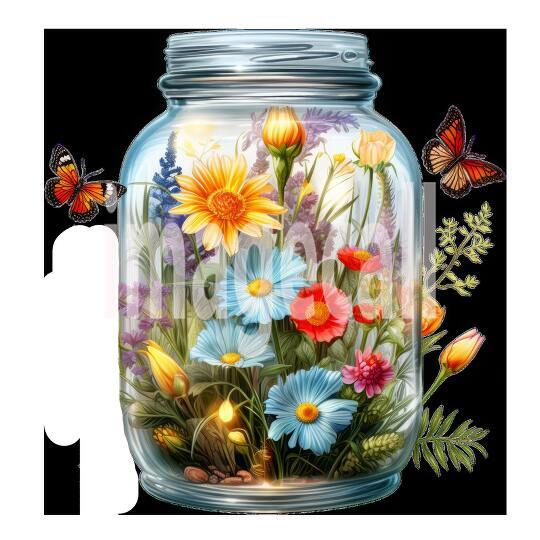 Clipart Windflower Jars 2300dpi