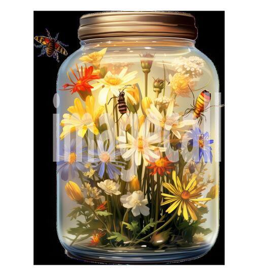 Clipart Windflower Jars 4300dpi