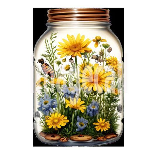 Clipart Windflower Jars 5300dpi
