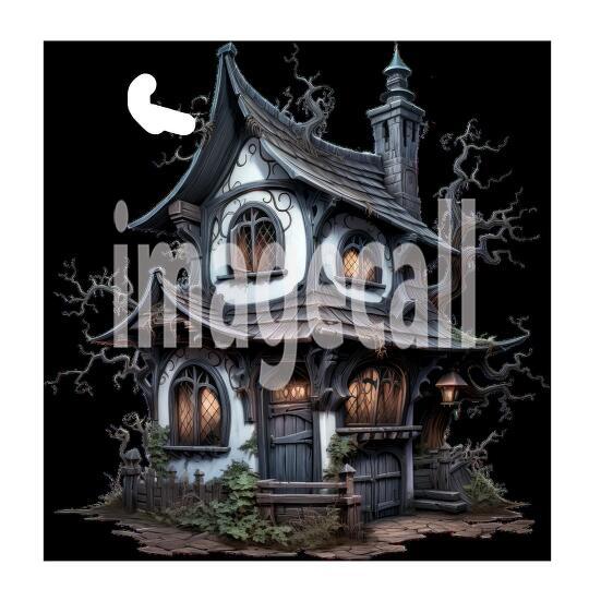 Clipart Witches Cottage (16)