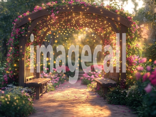 Fantasy Garden Pavilion (1)- Destiny Backdrops