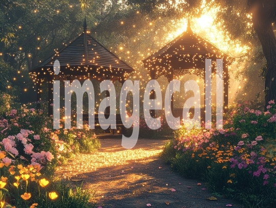 Fantasy Garden Pavilion (11)- Destiny Backdrops