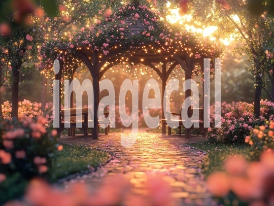 Fantasy Garden Pavilion (12)- Destiny Backdrops