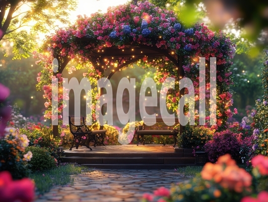 Fantasy Garden Pavilion (14)- Destiny Backdrops