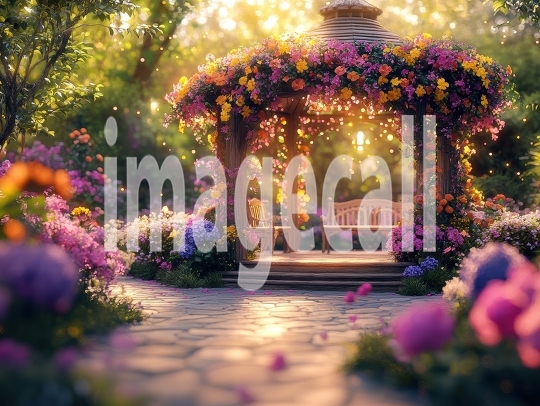 Fantasy Garden Pavilion (16)- Destiny Backdrops