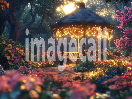 Fantasy Garden Pavilion (18)- Destiny Backdrops