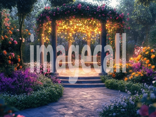 Fantasy Garden Pavilion (2)- Destiny Backdrops