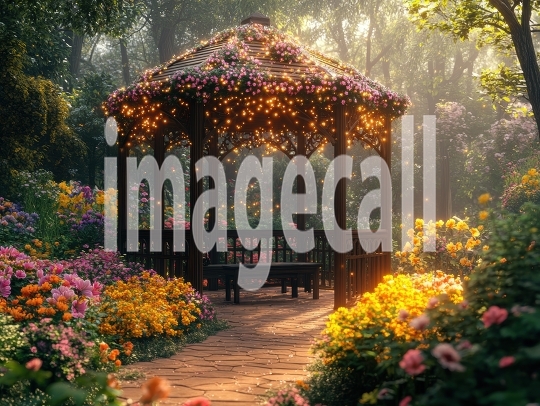 Fantasy Garden Pavilion (3)- Destiny Backdrops